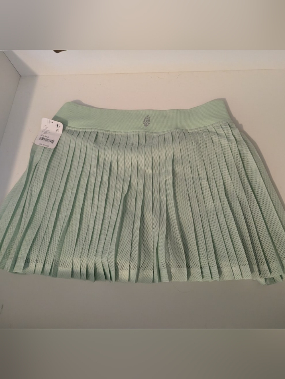 Free People Movement NWT Rally Ruffle Mini Skirt M/L Mint Green
